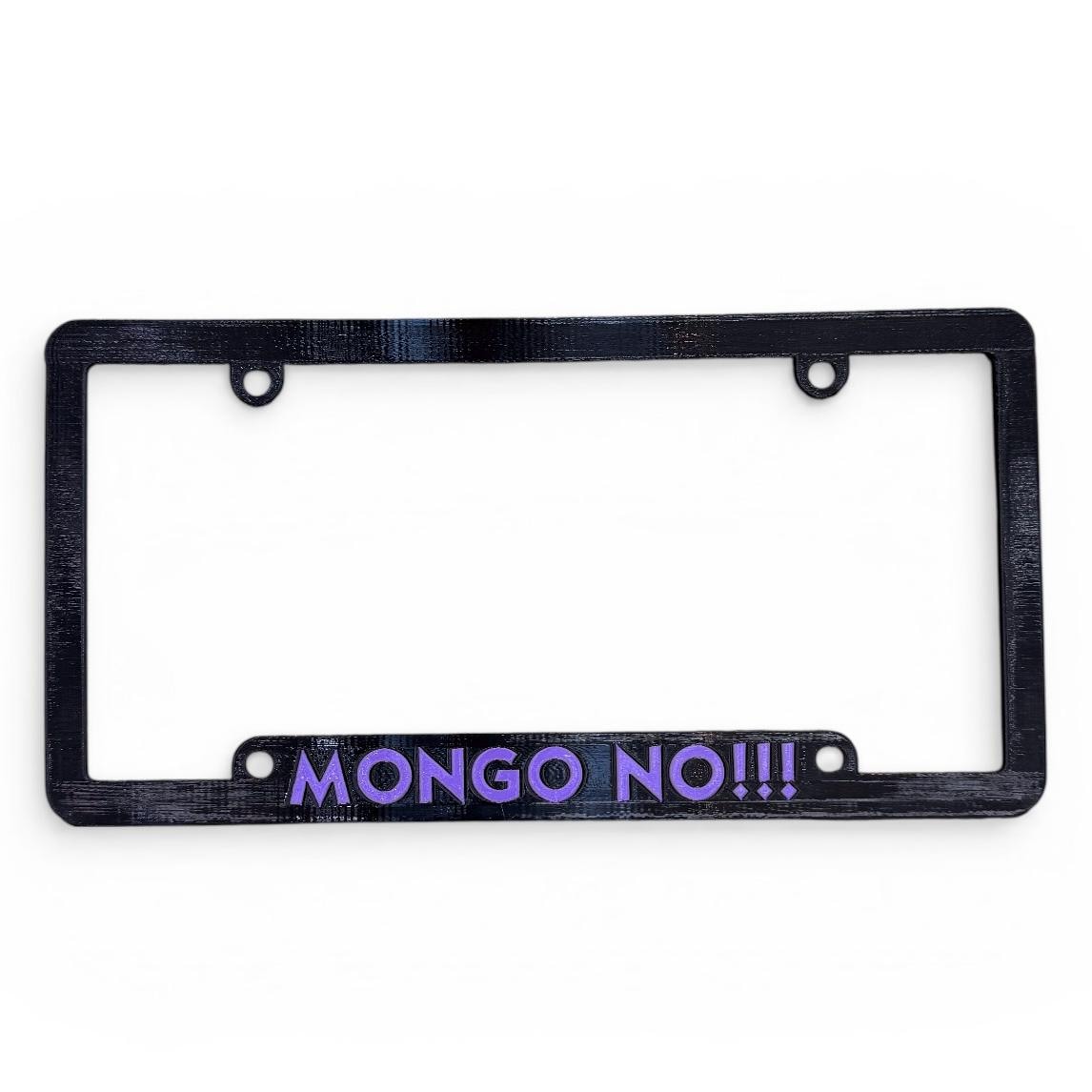Dungeon Crawler Carl Inspired License Plate Cover Frame "MONGO NO!!!"