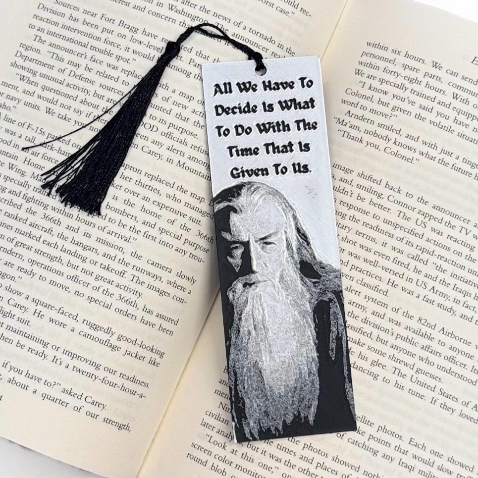 LOTR Gandalf Inspired 3D Bookmark