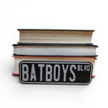 Bat Boys Blvd Bookshelf Decor Street Sign