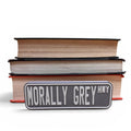 Morally Grey Hwy Bookshelf Decor Street Sign