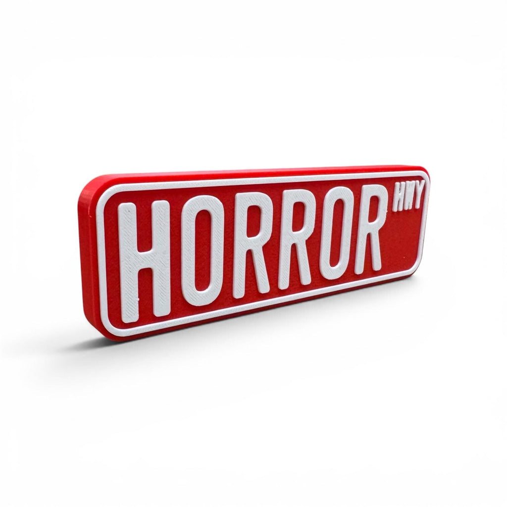 Horror Bookshelf Decor Street Sign