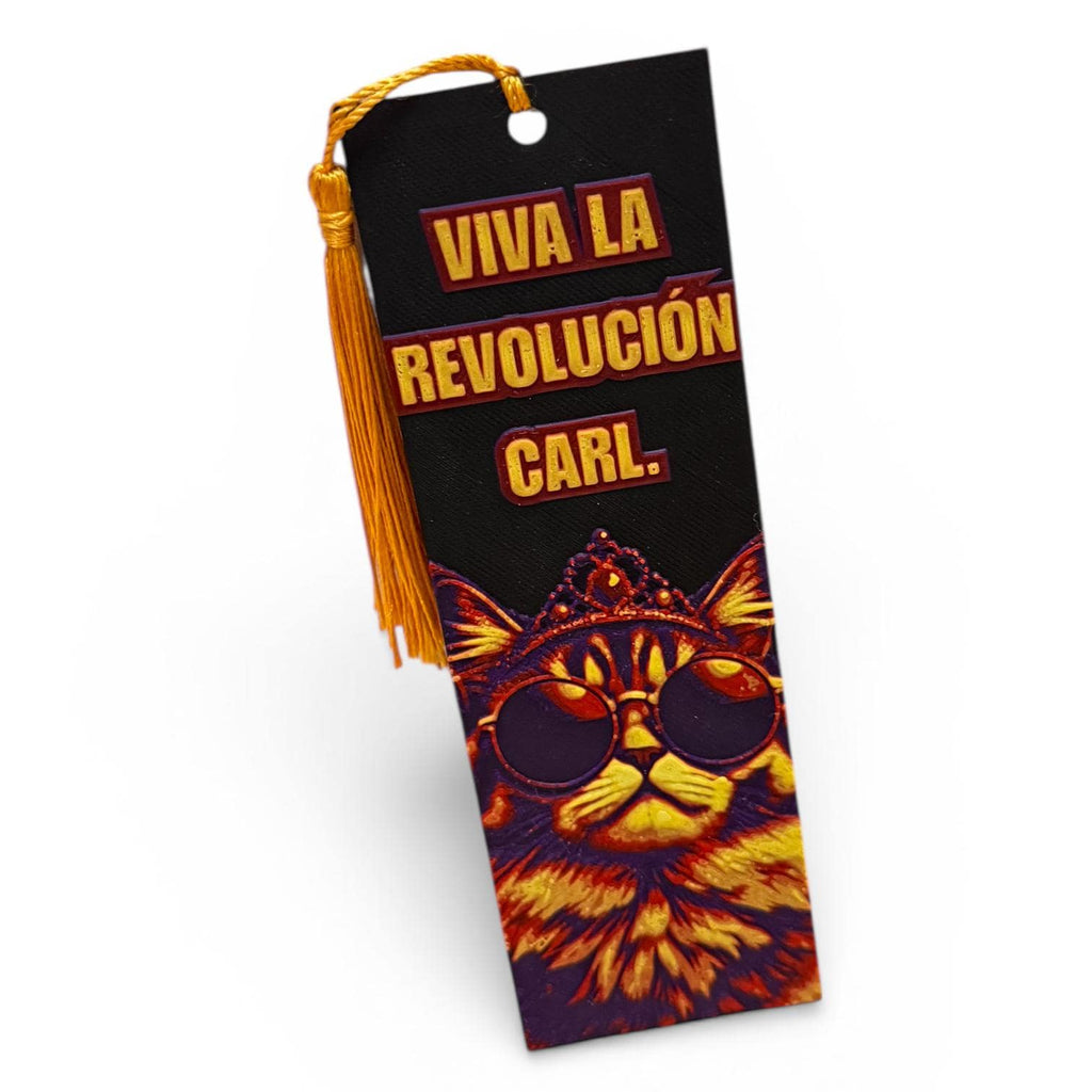 Dungeon Crawler Carl Inspired 3D Bookmark Viva La Revolución Carl