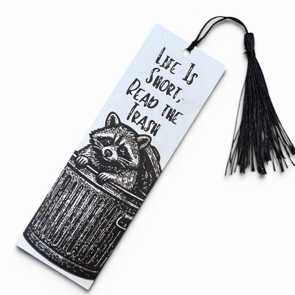 Life Is Short, Read The Trash Raccoon 3D Bookmark