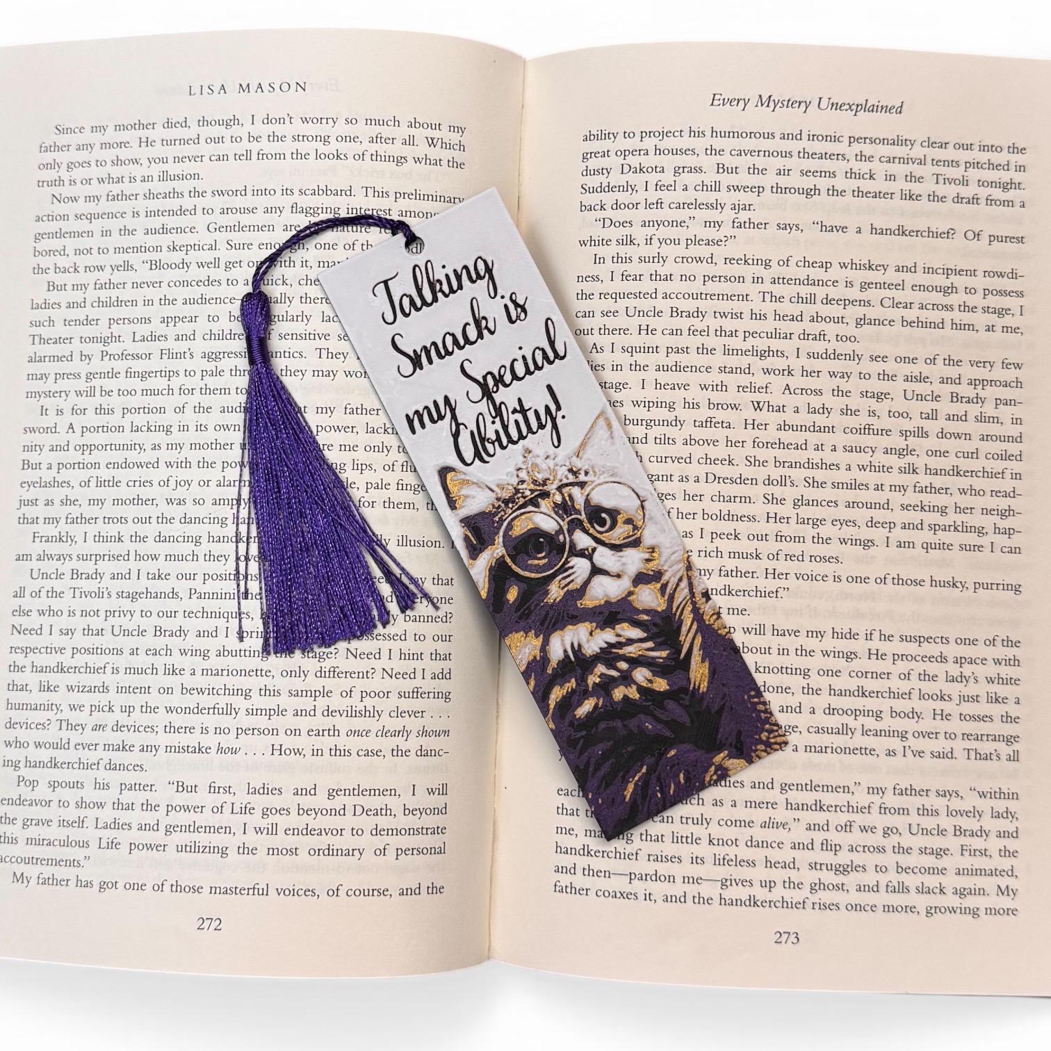 Dungeon Crawler Carl Inspired Princess Donut "Talking Smack Is My Special Ability" 3D Bookmark