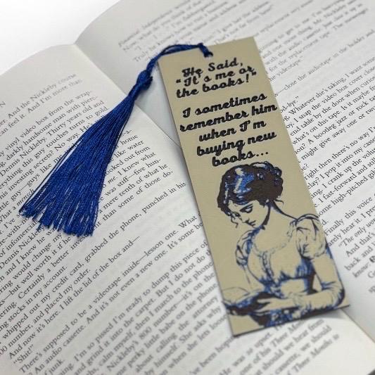 It’s Me or the Books 3D Bookmark
