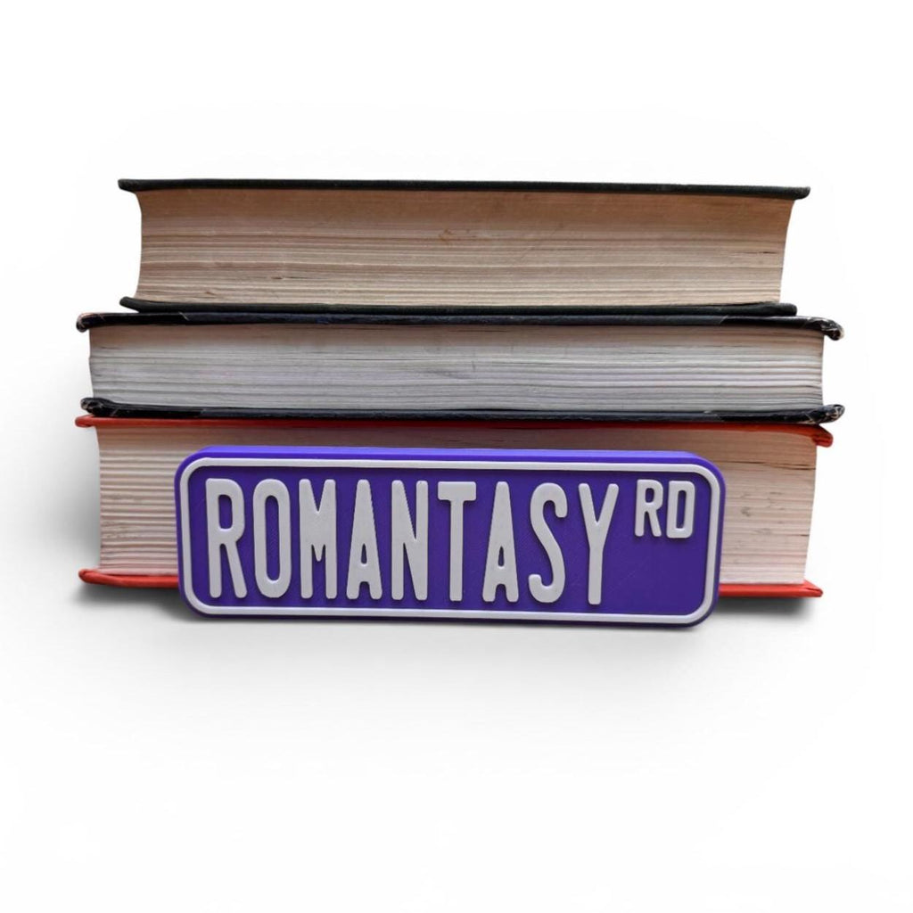 Romantasy Road Bookshelf Decor Street Sign