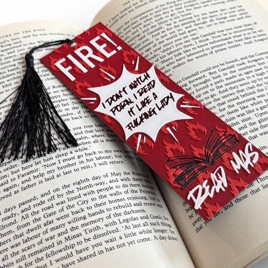 Fire Hot Sauce Packet 3D Bookmark