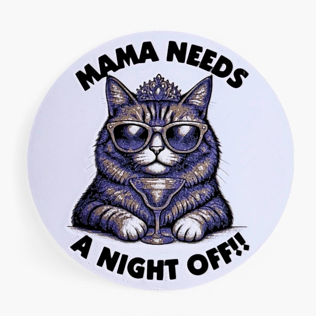 Princess Donut “Mama Needs a Night Off” Dungeon Crawler Carl Inspired Coaster