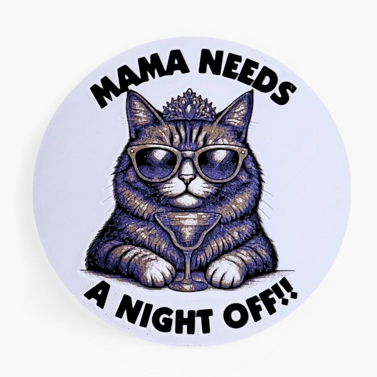 Princess Donut “Mama Needs a Night Off” Dungeon Crawler Carl Inspired Coaster