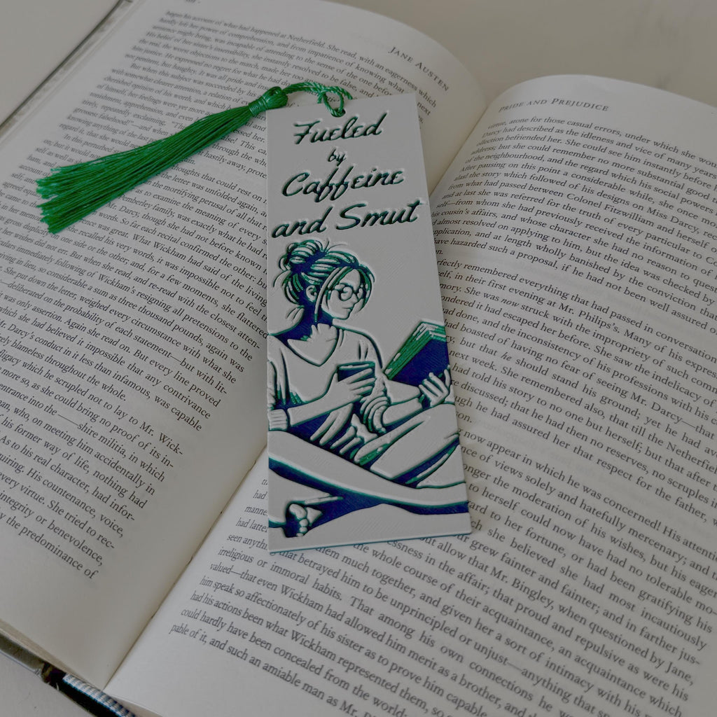Fueled By Coffee And Smut 3D Bookmark