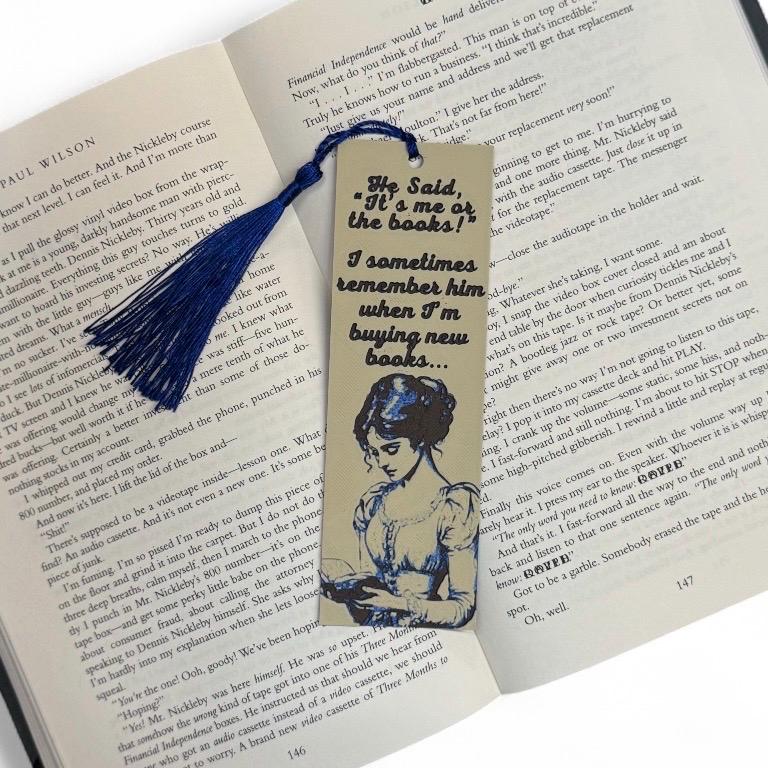 It’s Me or the Books 3D Bookmark