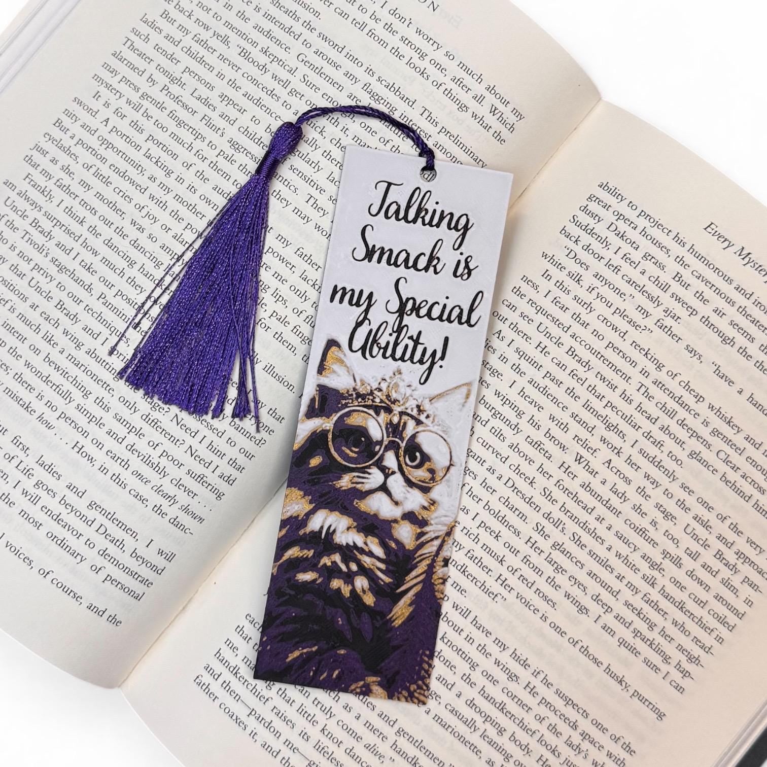 Dungeon Crawler Carl Inspired Princess Donut "Talking Smack Is My Special Ability" 3D Bookmark