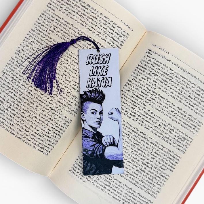 Rush Like Katia Dungeon Crawler Carl Inspired 3D Bookmark