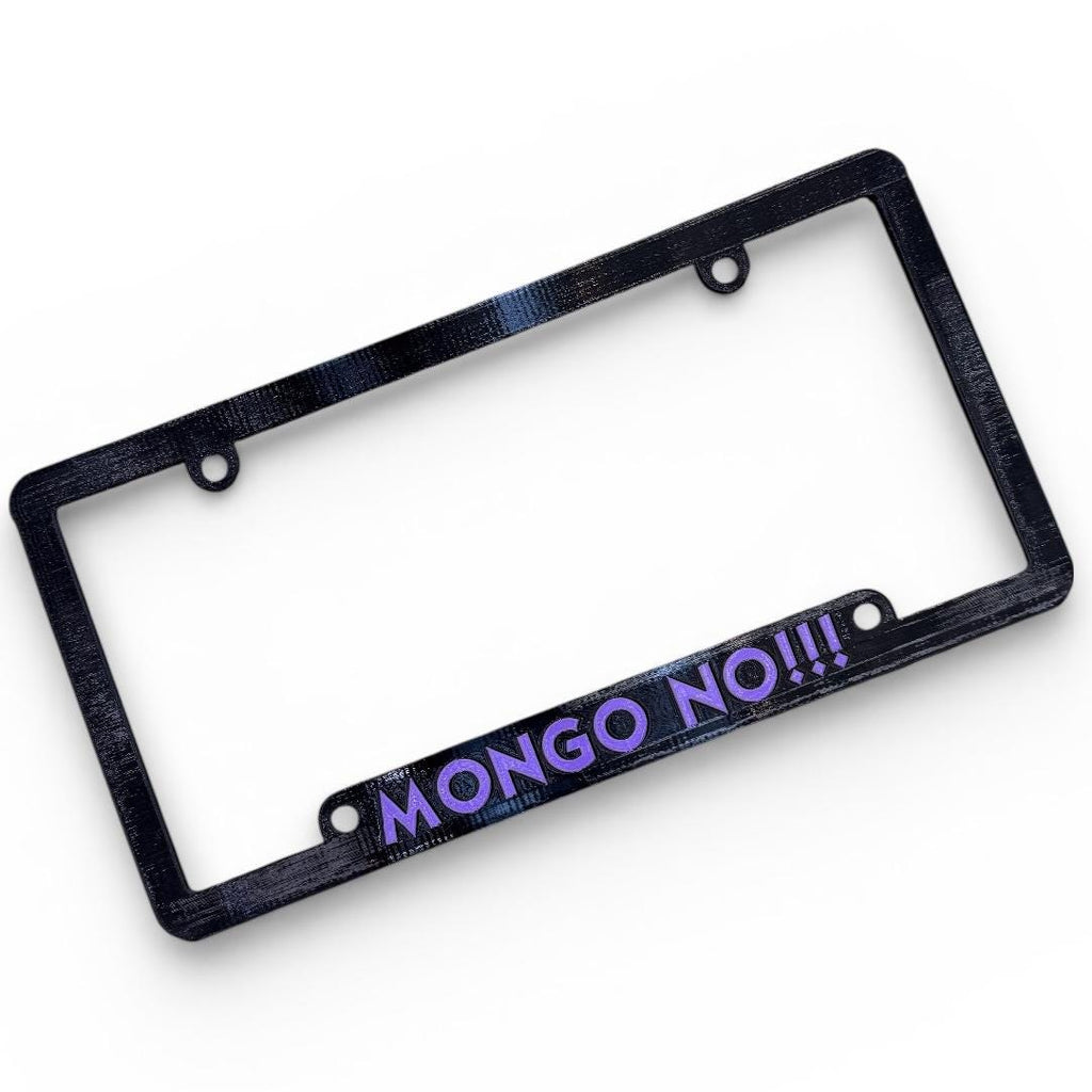 Dungeon Crawler Carl Inspired License Plate Cover Frame "MONGO NO!!!"