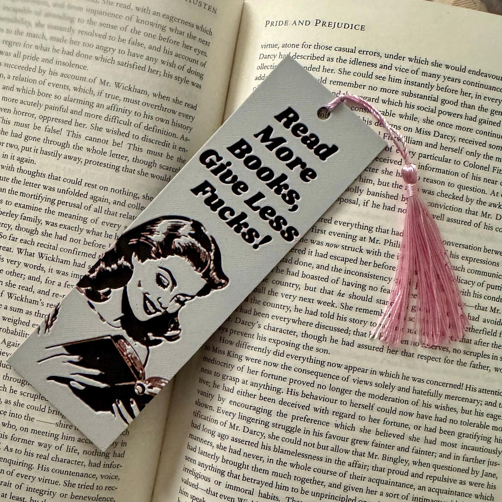 Read More Books, Give Less F*cks 3D Bookmark
