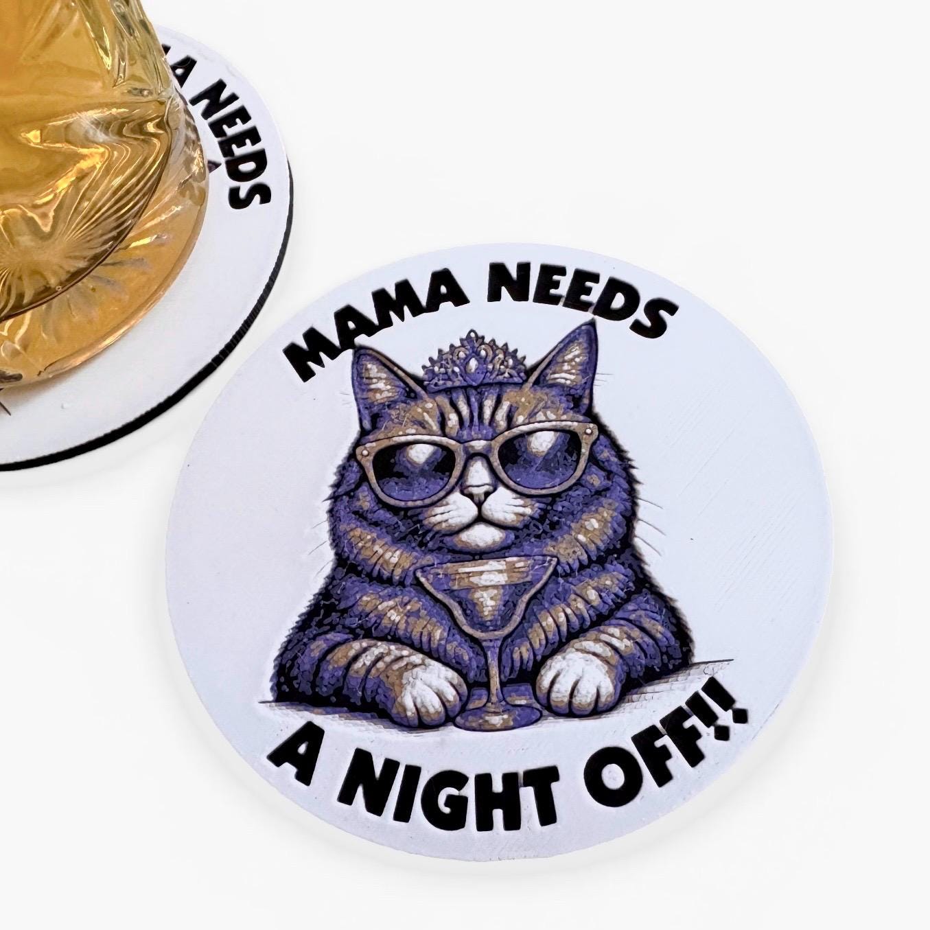Princess Donut “Mama Needs a Night Off” Dungeon Crawler Carl Inspired Coaster