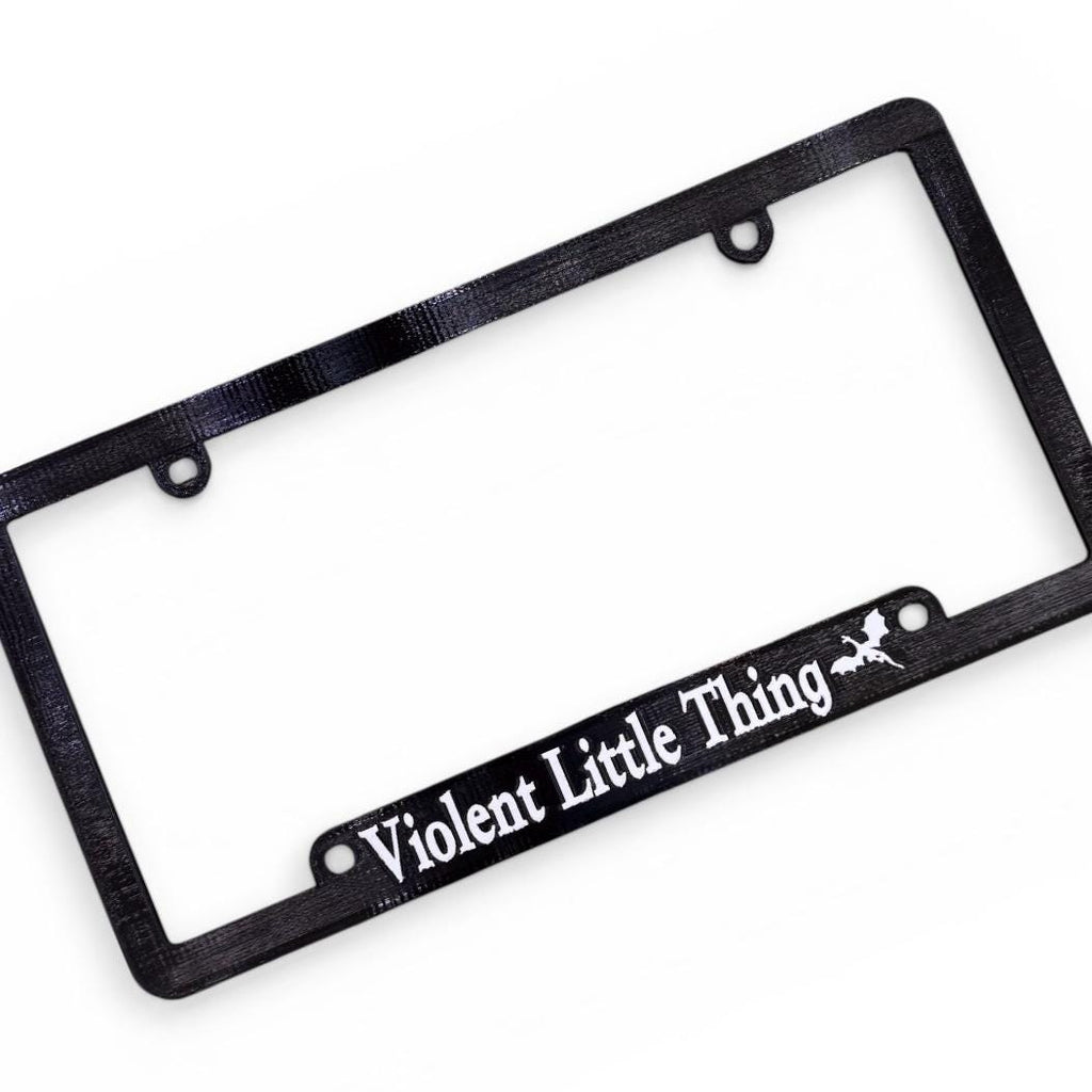 Fourth Wing Inspired License Plate Frame "Violent Little Thing"
