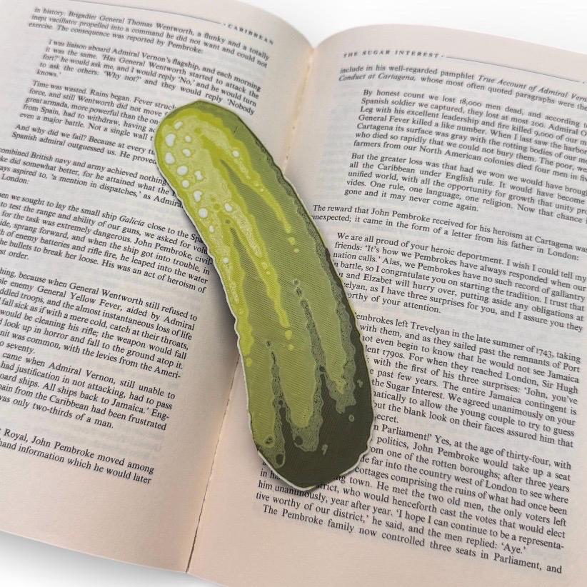 The Big Pickle 3D Bookmark