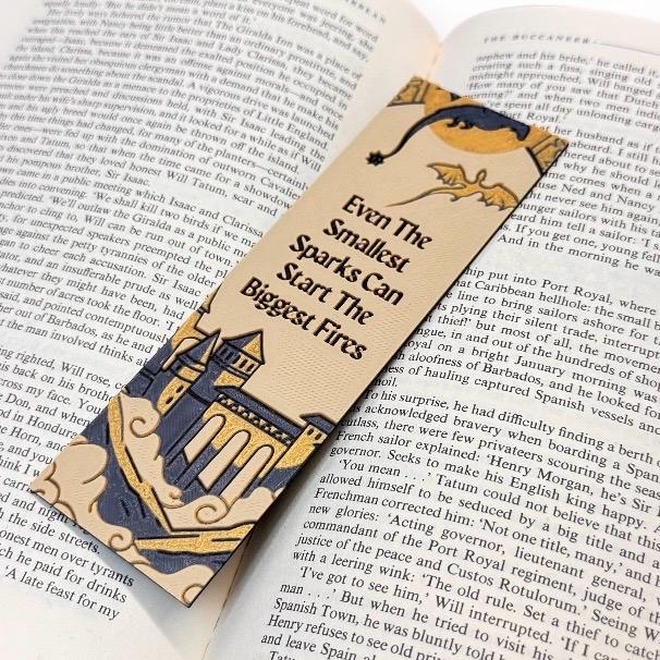 Fourth Wing Smallest Sparks Inspirational 3D Bookmark
