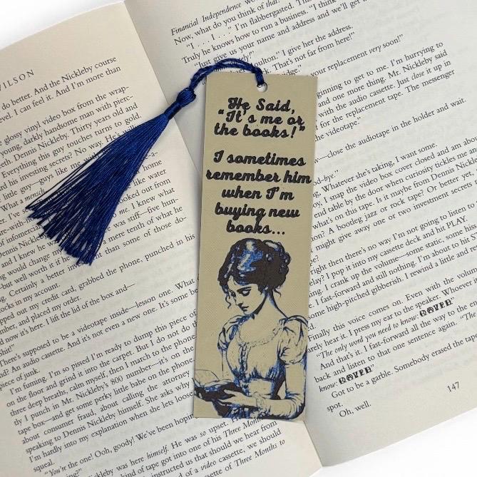 It’s Me or the Books 3D Bookmark
