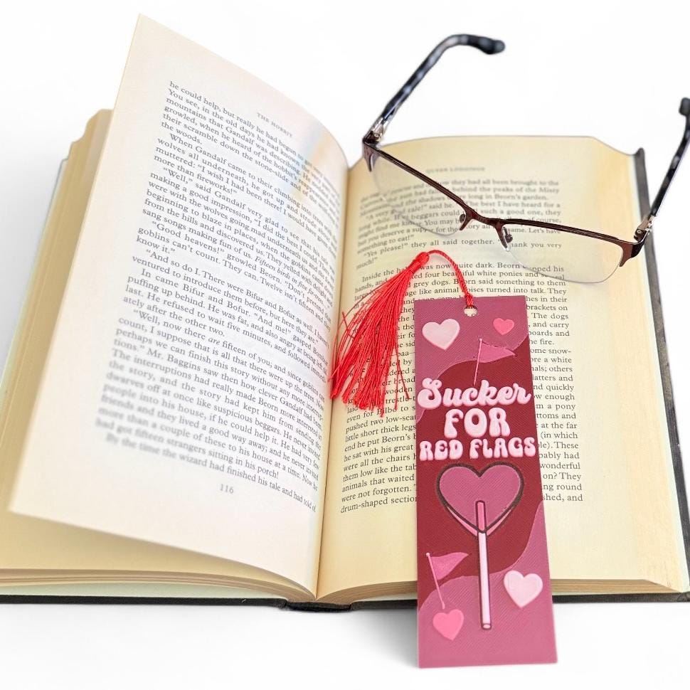 Sucker For Red Flags 3D Bookmark