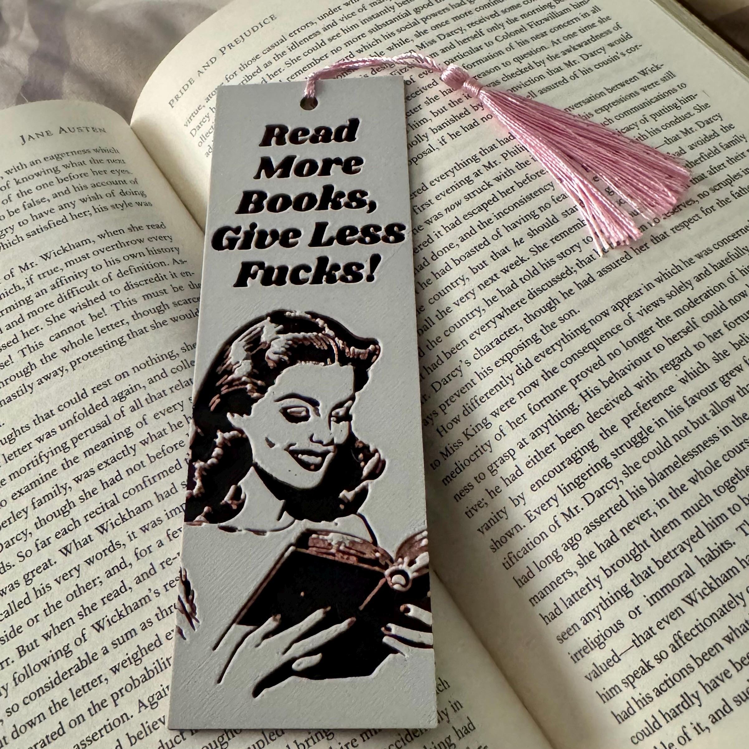 Read More Books, Give Less F*cks 3D Bookmark