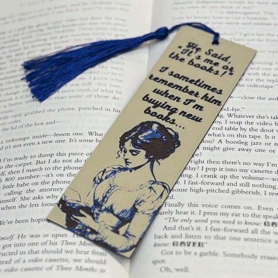 It’s Me or the Books 3D Bookmark