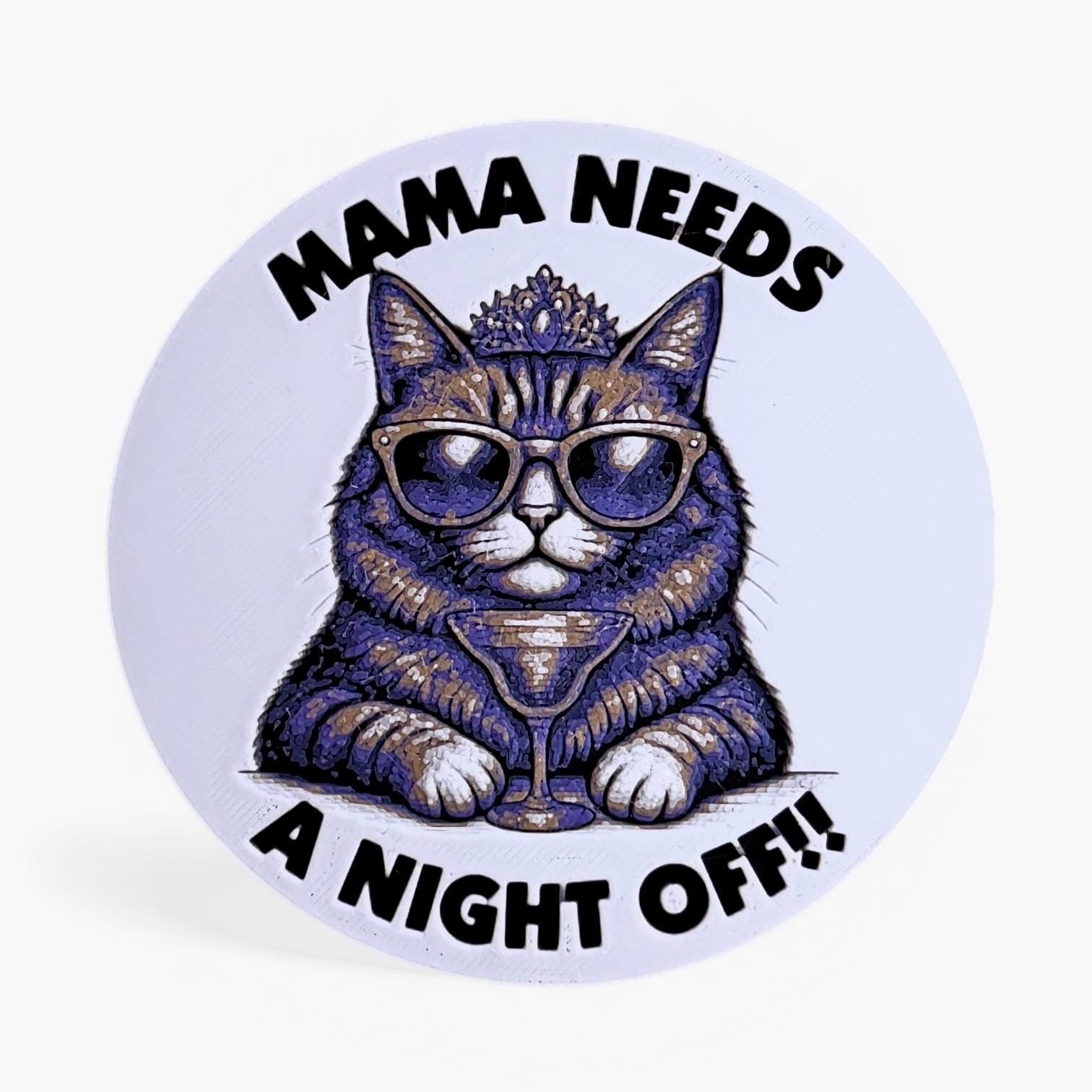 Princess Donut “Mama Needs a Night Off” Dungeon Crawler Carl Inspired Coaster