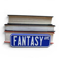 Fantasy Ave Bookshelf Decor Street Sign